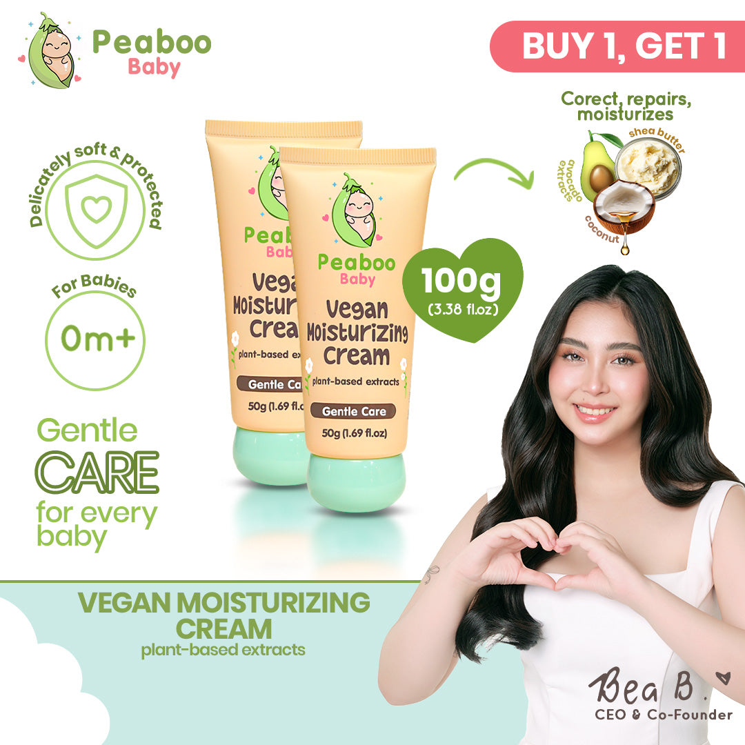 Buy 1 Get 1 Peaboo Baby Vegan Moisturizing Cream Intense Repair for Dry & Sensitive Skin