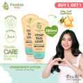 Buy 1 Get 1 Peaboo Baby Vegan Body Lotion All-Day Hydration Fast Absorbing with Squalane