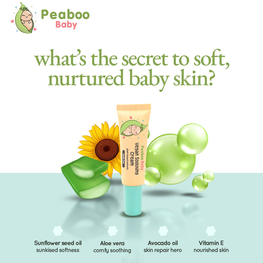 Buy 1 Get 1 Peaboo Baby Vegan Soothing Cream Fast Relief for Diaper Rash & Irritation
