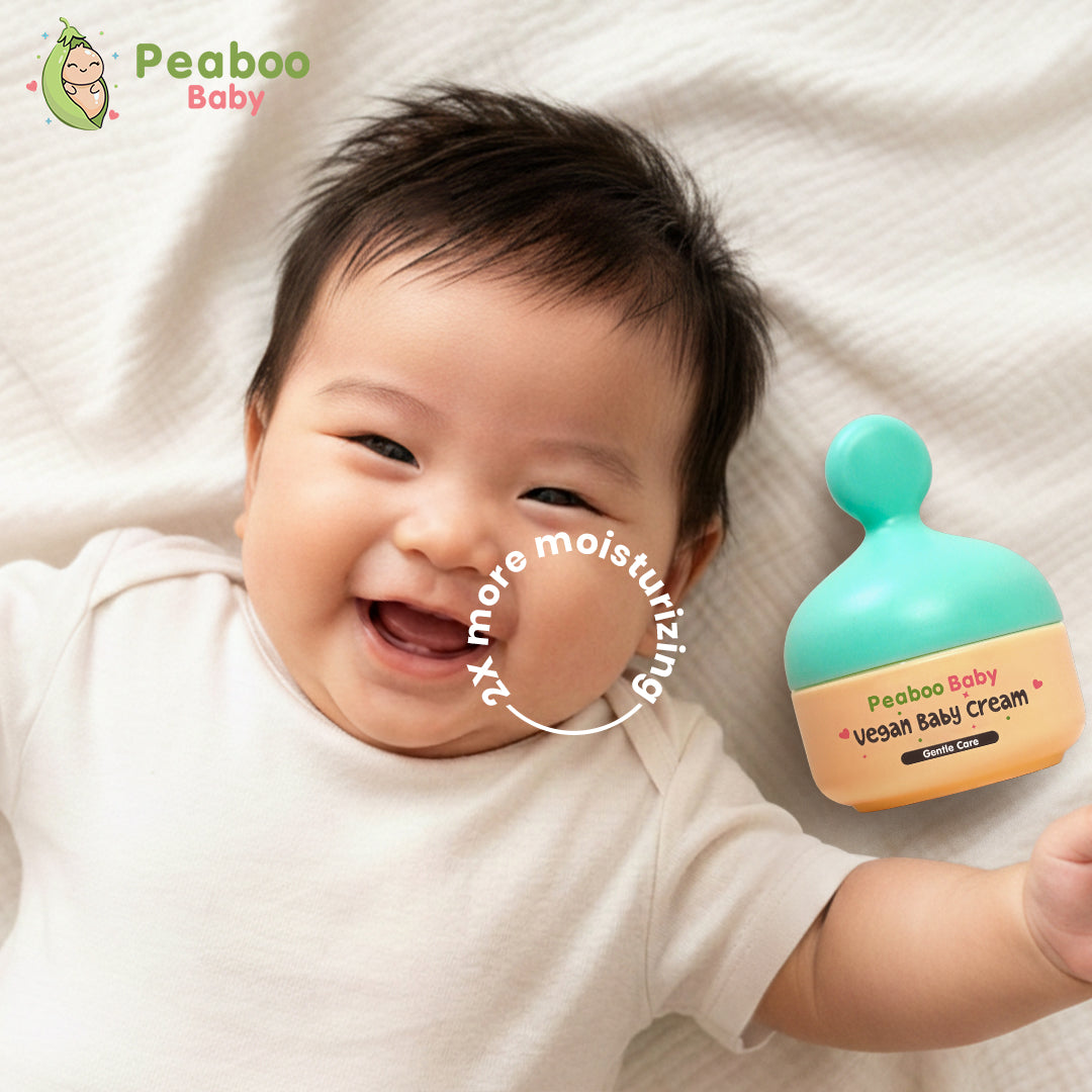 Buy 1 Get 1 Peaboo Baby Vegan Face & Body Cream Hypoallergenic Double Moisture Lock with Pro-Vit B5