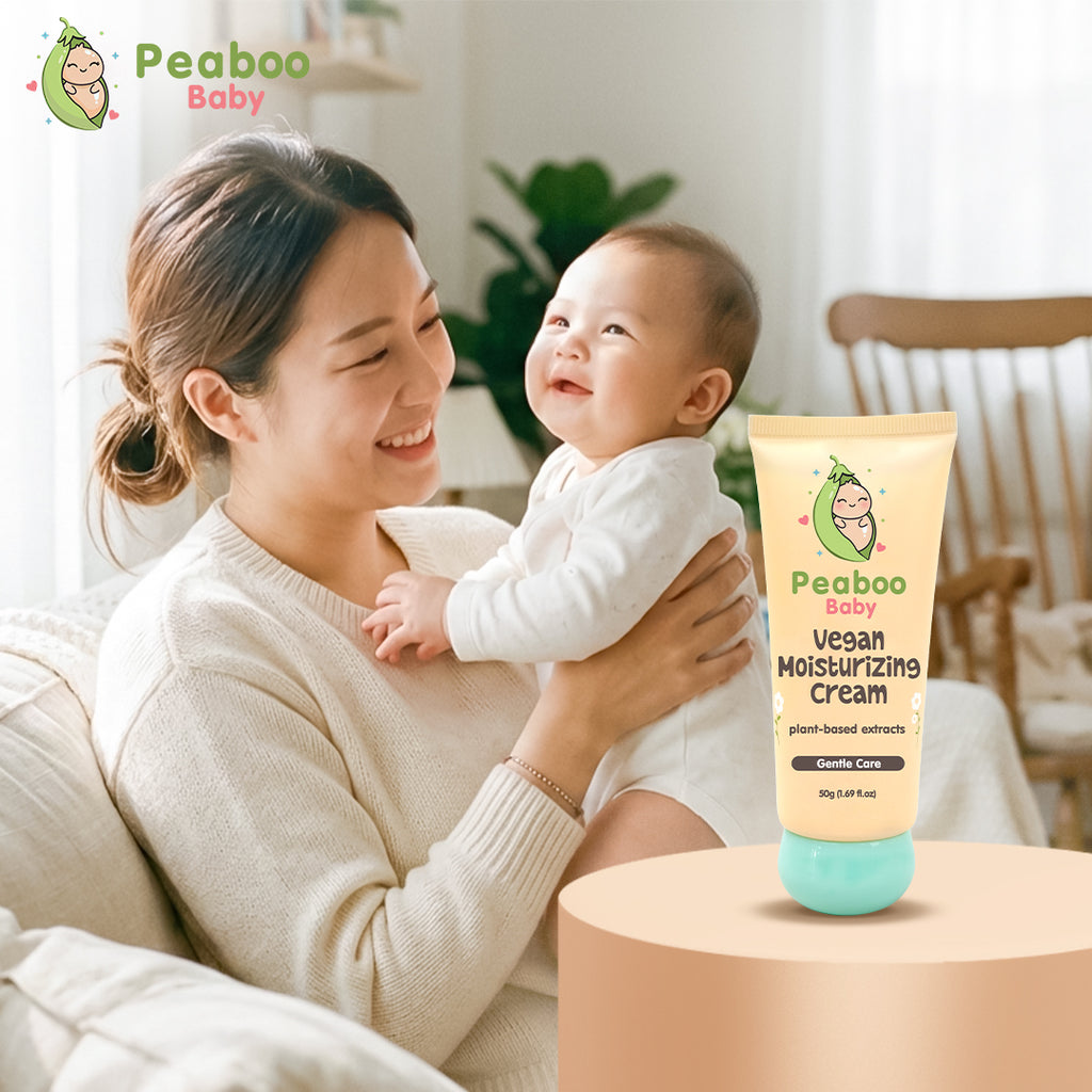 Peaboo Baby Vegan Moisturizing Cream Intense Repair for Dry & Sensitive Skin with Shea Butter (50g)