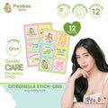 Peaboo Baby Citronella Patches Natural Worry-Free Outdoor Stick-Ons (12 Cute Designs)