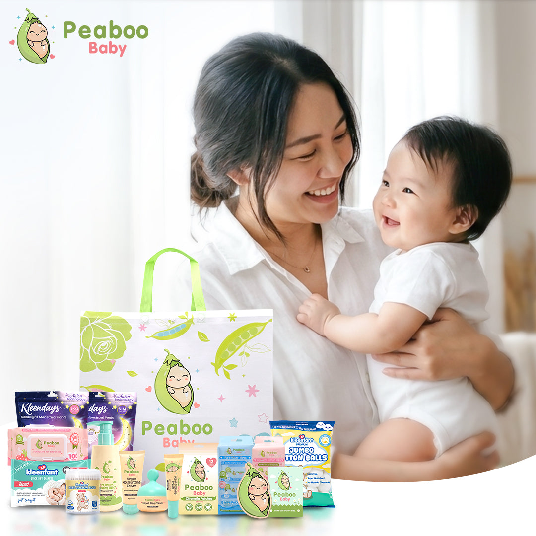 Peaboo Baby Hello Baby Bag Gift Set Newborn Essentials Starter Bag (14 Premium Items)