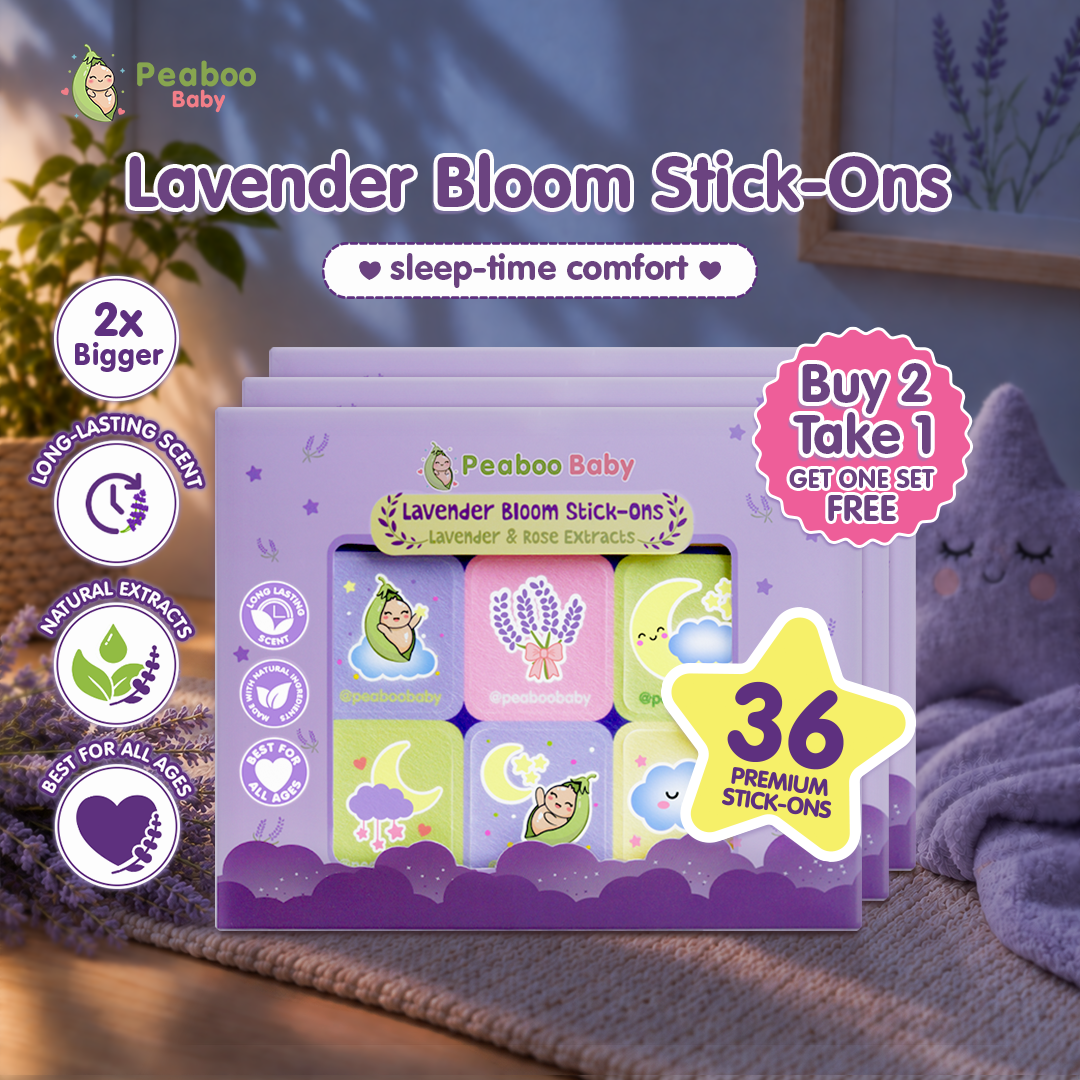Buy 2 Take 1 Peaboo Baby Lavender Bloom Stick-ons 36 Patches Premium Bigger Long-lasting Natural Scent Bedtime Sleep Patch for All Ages