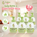 Buy 3 Get 3 Peaboo Baby Bottle & Nipple Gentle Wash (Pack of 3 BOTTLE 330ml + Pack of 3 REFILL 550ml) Tiktok Exclusive Feeding Bottle Cleanser Fruity Scent Easy Rinse Premium Food-Grade Cleaner for Fruits & Vegetables w/ Advanced Gentle-Clean Technology