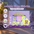 Peaboo Baby Lavender Bloom Stick-ons 12 Patches Premium Bigger Long-lasting Natural Scent Bedtime Sleep Patch for All Ages